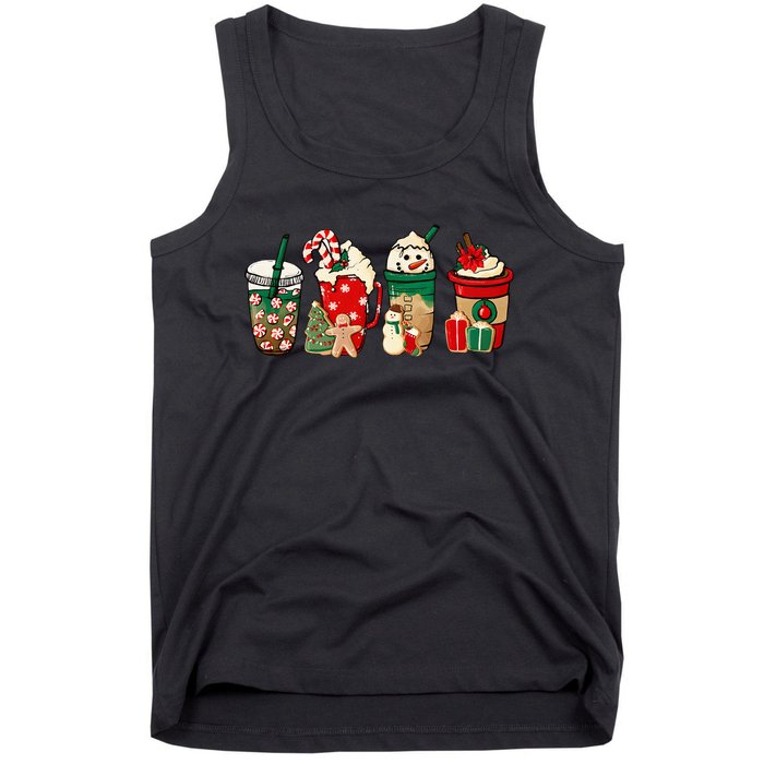 Hilarious Snowman Latte Mug for Christmas Festivities Tank Top