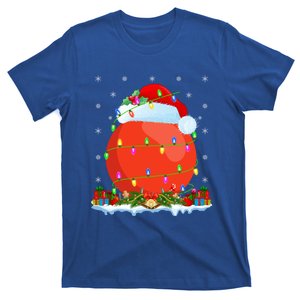 Hockey Sports Lover Matching Santa Hat Hockey Christmas Cool Gift T-Shirt