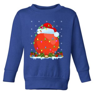 Hockey Sports Lover Matching Santa Hat Hockey Christmas Cool Gift Toddler Sweatshirt