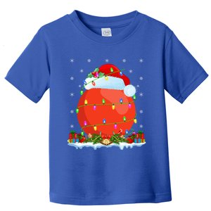 Hockey Sports Lover Matching Santa Hat Hockey Christmas Cool Gift Toddler T-Shirt