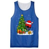 Hockey Sports Lover Matching Santa Hat Hockey Christmas Gift Mesh Reversible Basketball Jersey Tank