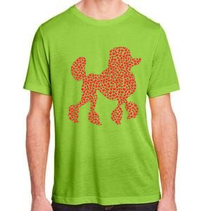 Heart Shape Love Poodle Dog Valentine's Day Gift Adult ChromaSoft Performance T-Shirt