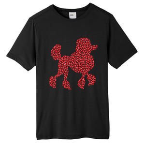 Heart Shape Love Poodle Dog Valentine's Day Gift Tall Fusion ChromaSoft Performance T-Shirt