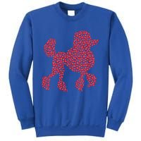 Heart Shape Love Poodle Dog Valentine's Day Gift Sweatshirt