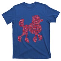 Heart Shape Love Poodle Dog Valentine's Day Gift T-Shirt