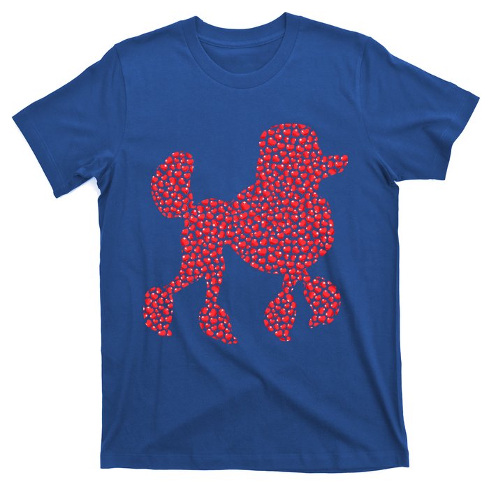 Heart Shape Love Poodle Dog Valentine's Day Gift T-Shirt