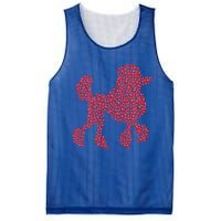 Heart Shape Love Poodle Dog Valentine's Day Gift Mesh Reversible Basketball Jersey Tank