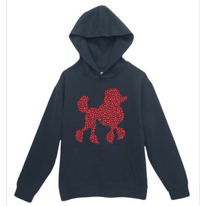 Heart Shape Love Poodle Dog Valentine's Day Gift Urban Pullover Hoodie