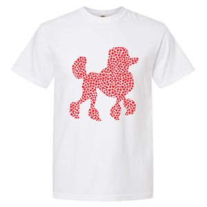 Heart Shape Love Poodle Dog Valentine's Day Gift Garment-Dyed Heavyweight T-Shirt