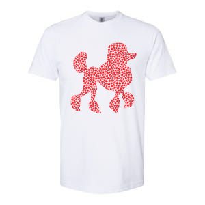 Heart Shape Love Poodle Dog Valentine's Day Gift Softstyle CVC T-Shirt