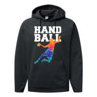 Handball Sports Lover Athlete Athletic Handball Player Performance Fleece Hoodie