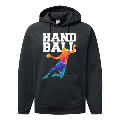 Handball Sports Lover Athlete Athletic Handball Player Performance Fleece Hoodie