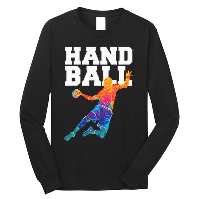 Handball Sports Lover Athlete Athletic Handball Player Long Sleeve Shirt