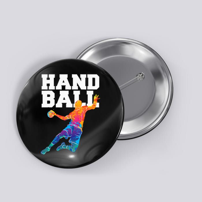 Handball Sports Lover Athlete Athletic Handball Player Button