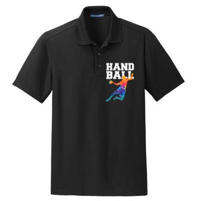 Handball Sports Lover Athlete Athletic Handball Player Dry Zone Grid Polo