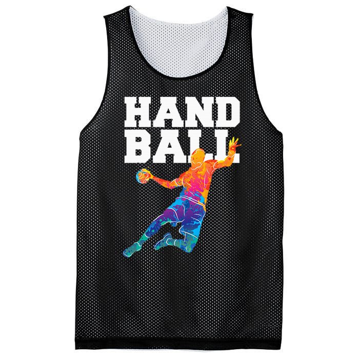 Handball Sports Lover Athlete Athletic Handball Player Mesh Reversible Basketball Jersey Tank