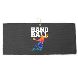 Handball Sports Lover Athlete Athletic Handball Player Large Microfiber Waffle Golf Towel