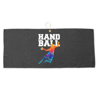 Handball Sports Lover Athlete Athletic Handball Player Large Microfiber Waffle Golf Towel