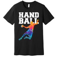 Handball Sports Lover Athlete Athletic Handball Player Premium T-Shirt