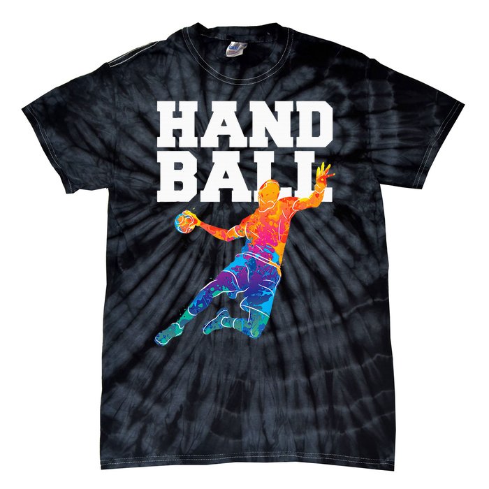 Handball Sports Lover Athlete Athletic Handball Player Tie-Dye T-Shirt