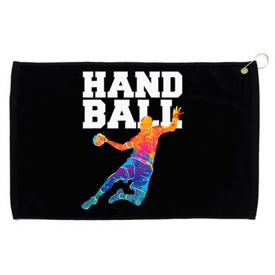 Handball Sports Lover Athlete Athletic Handball Player Grommeted Golf Towel