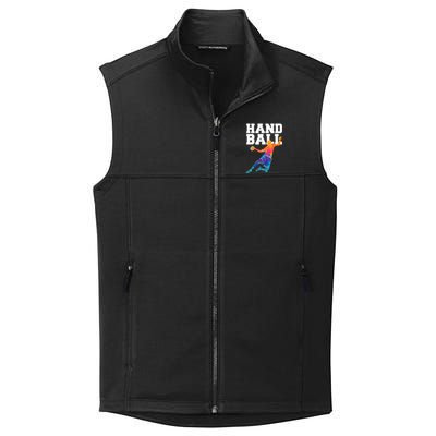 Handball Sports Lover Athlete Athletic Handball Player Collective Smooth Fleece Vest