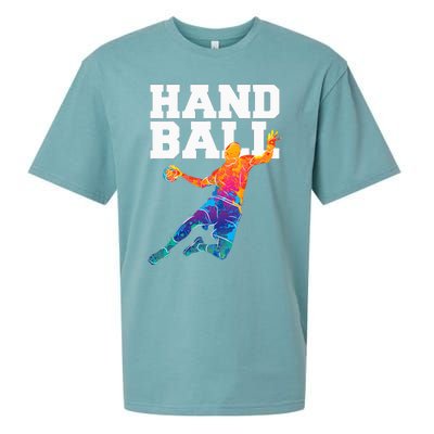 Handball Sports Lover Athlete Athletic Handball Player Sueded Cloud Jersey T-Shirt