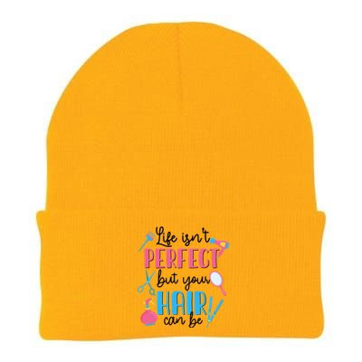 Hair Stylisgift Life Isn't Perfect But Your Hair Can Be Gift Knit Cap Winter Beanie