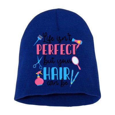 Hair Stylisgift Life Isn't Perfect But Your Hair Can Be Gift Short Acrylic Beanie