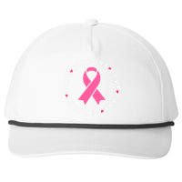 Hope Support Love Family Breast Cancer Survivor Pink Ribbon Snapback Five-Panel Rope Hat