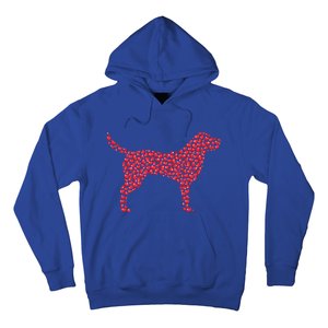 Heart Shape Labrador Retriever Dog Valentine's Day Gift Hoodie