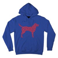 Heart Shape Labrador Retriever Dog Valentine's Day Gift Hoodie