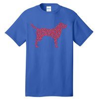 Heart Shape Labrador Retriever Dog Valentine's Day Gift Tall T-Shirt