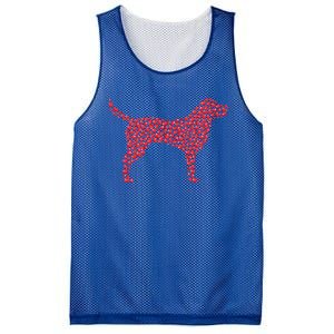 Heart Shape Labrador Retriever Dog Valentine's Day Gift Mesh Reversible Basketball Jersey Tank