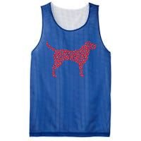 Heart Shape Labrador Retriever Dog Valentine's Day Gift Mesh Reversible Basketball Jersey Tank