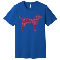 Heart Shape Labrador Retriever Dog Valentine's Day Gift Premium T-Shirt