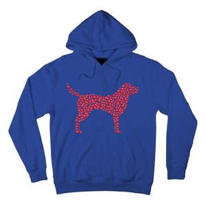 Heart Shape Labrador Retriever Dog Valentine's Day Gift Tall Hoodie