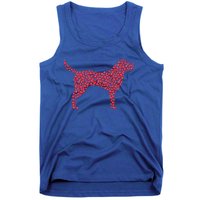 Heart Shape Labrador Retriever Dog Valentine's Day Gift Tank Top