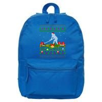 Hockey Sports Lover Xmas Santa Ugly Field Hockey Christmas Funny Gift 16 in Basic Backpack