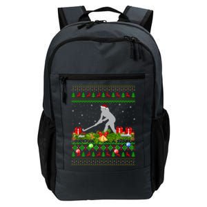 Hockey Sports Lover Xmas Santa Ugly Field Hockey Christmas Funny Gift Daily Commute Backpack