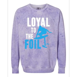 Hydrofoil Surfing Loyal To The Foil Board Colorblast Crewneck Sweatshirt