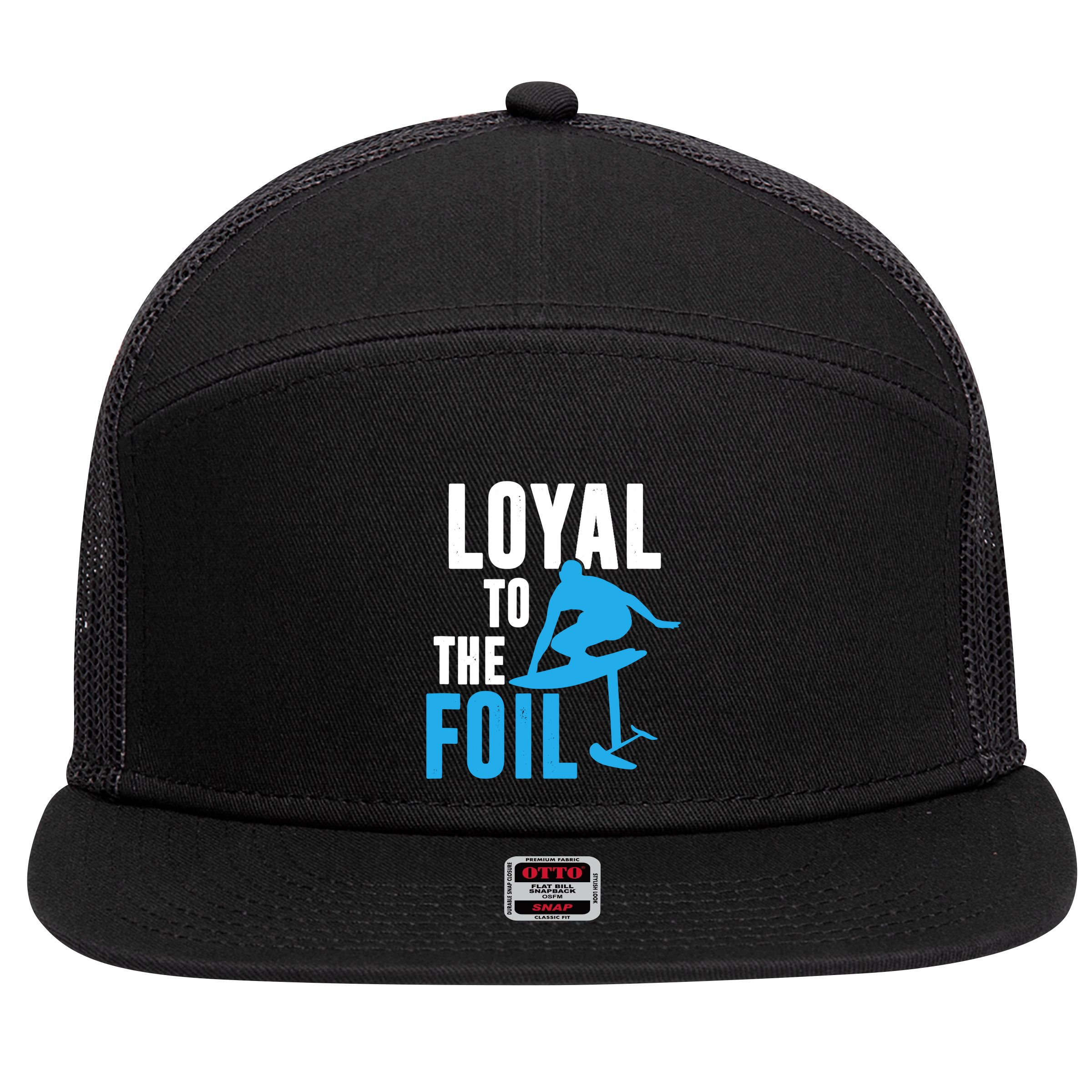 Hydrofoil Surfing Loyal To The Foil Board 7 Panel Mesh Trucker Snapback Hat