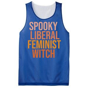 Halloween Spooky Liberal Feminist Witch Gift Mesh Reversible Basketball Jersey Tank