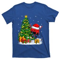 Hockey Sports Lover Matching Santa Hat Hockey Christmas Cool Gift T-Shirt