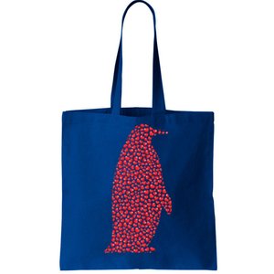 Heart Shape Love Penguin Bird Valentine's Day Cute Gift Tote Bag