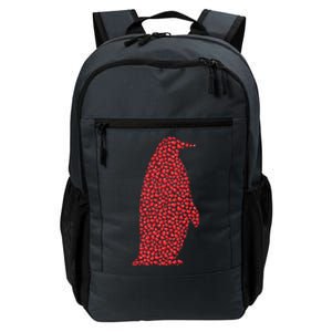 Heart Shape Love Penguin Bird Valentine's Day Cute Gift Daily Commute Backpack