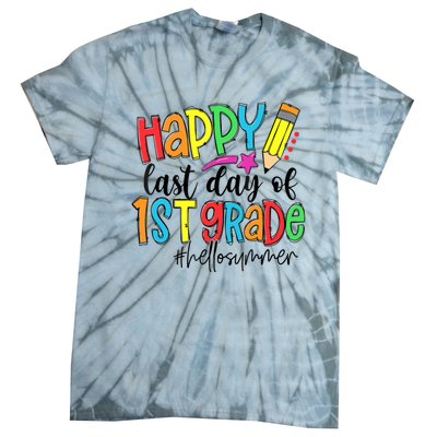 Hello Summer Last Day Of School 1st Grade Teacher Tie-Dye T-Shirt