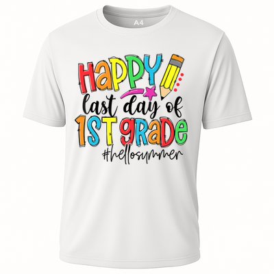 Hello Summer Last Day Of School 1st Grade Teacher Performance Shirt