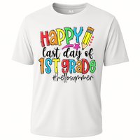 Hello Summer Last Day Of School 1st Grade Teacher Cooling Performance Crew T-Shirt