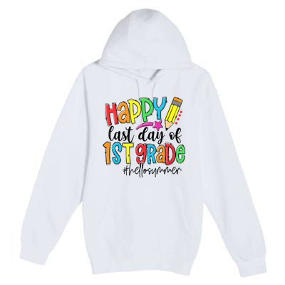 Hello Summer Last Day Of School 1st Grade Teacher Premium Pullover Hoodie